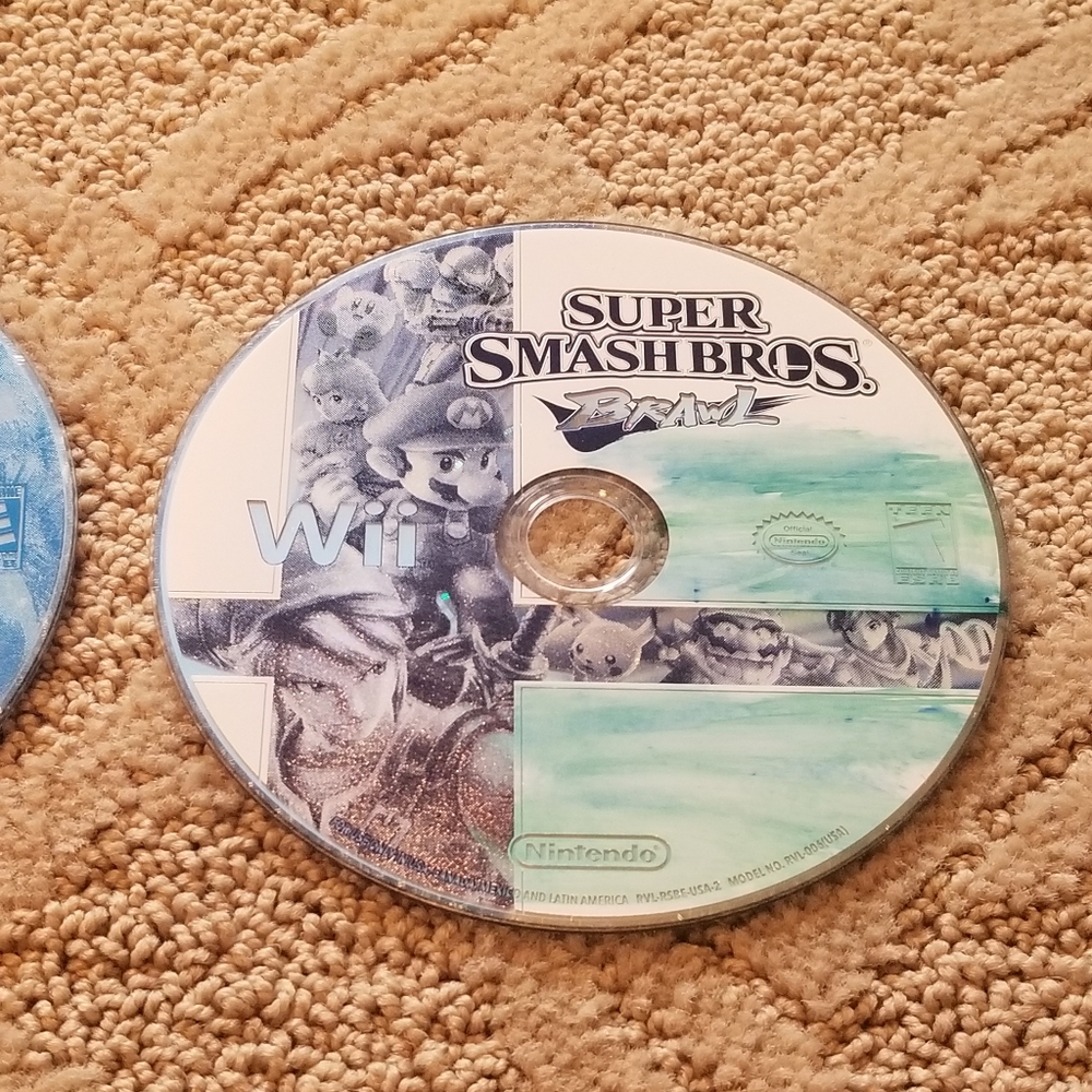 Lot of 4 Nintendo Wii Games Super Smash Bros